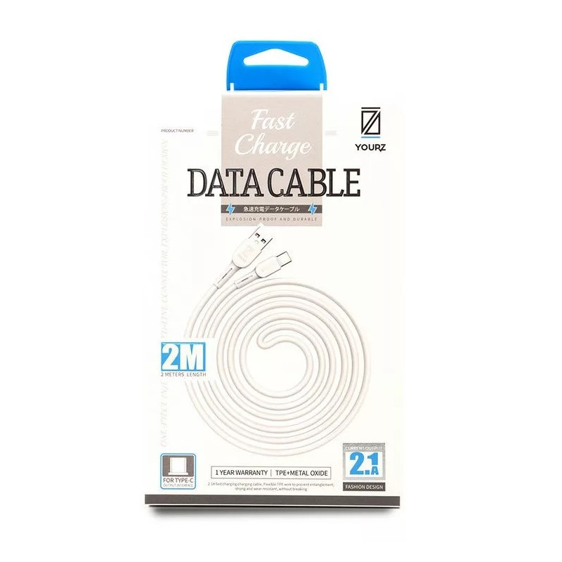 Nabíjací a dátový kábel USB-A 2.4 / USB-C 200cm