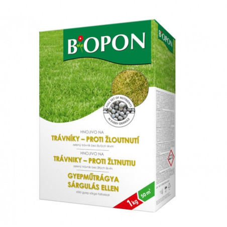 BOPON Hnojivo na trávnik proti žltnutiu 1kg