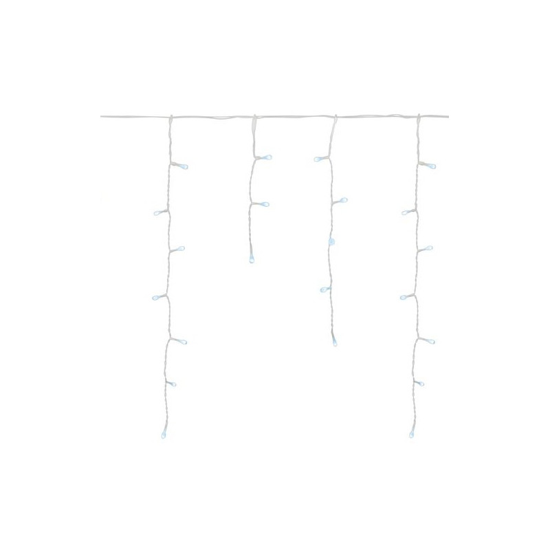 Svetelná reťaz Icicle, 200LED, 5m, studená biela / multi connect / bez adaptéra 240V