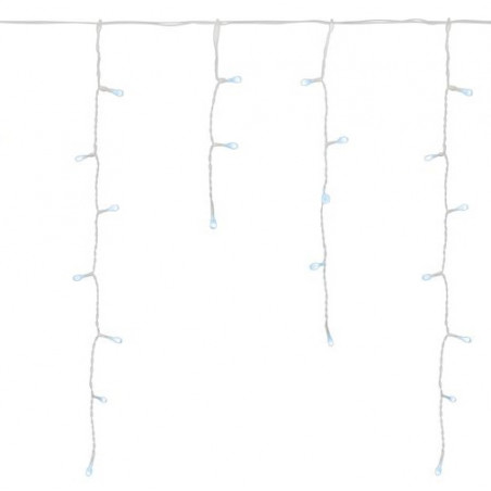 Svetelná reťaz Icicle, 200LED, 5m, studená biela / multi connect / bez adaptéra 240V