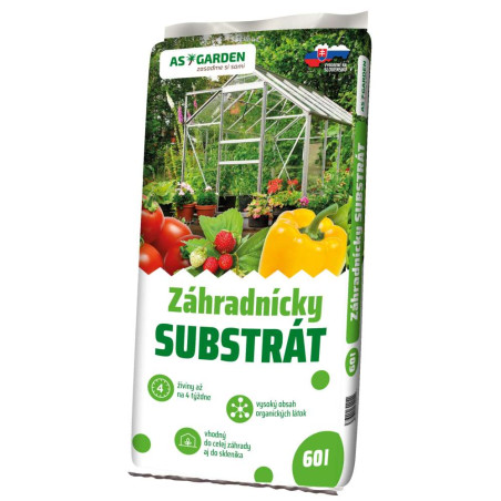 Substrát AS GARDEN záhradnícky 60lit
