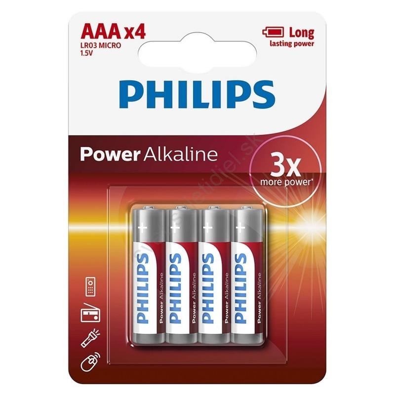 Batérie alkalické R3/AAA /4ks